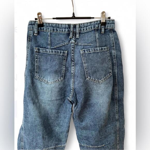 SOLD🎉NEW BARREL Y2K | L | Streetwear Slouchy Ankle Cropped Denim Jeans - Picture 6 of 8